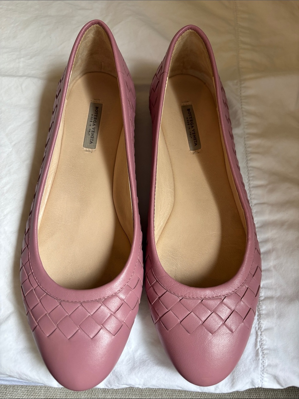 Bottega Veneta Ballet Flats in Dusty Rose size 34